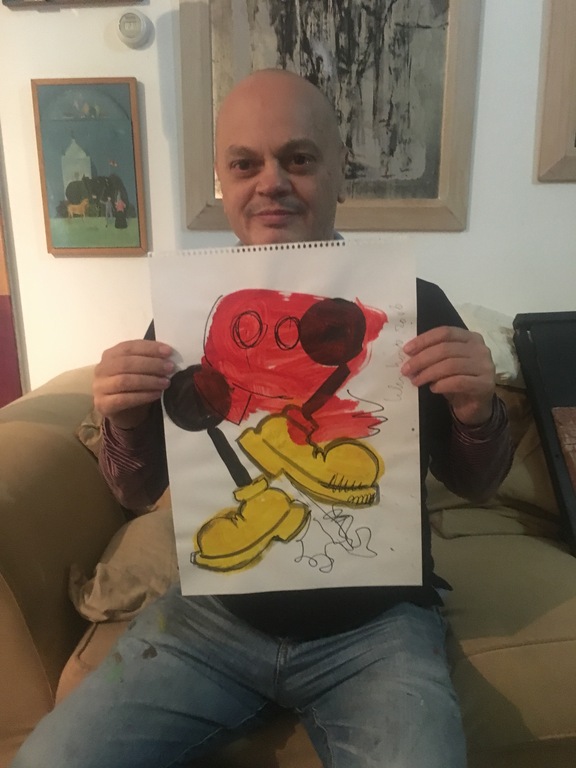 Klashorst, Peter - Tekening / Aquarel - uit de serie Mickey Mouse kopen? Bied vanaf 1!