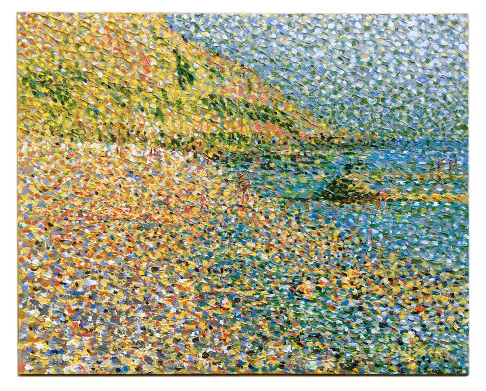 Jack Vissers - Strand in Normandië - origineel schilderij kopen? Bied vanaf 145!