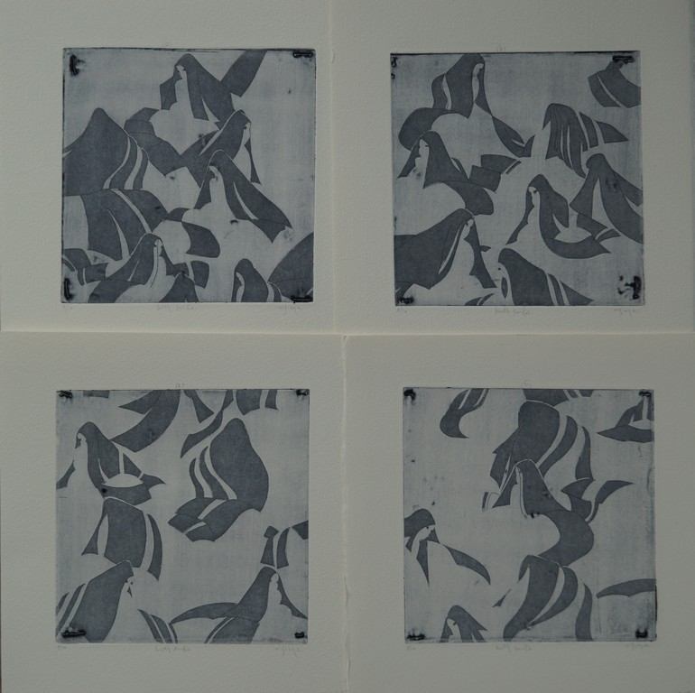 Mark Visione - 4 gesigneerde etsen - birth suite a,b,c,d kopen? Bied vanaf 1!