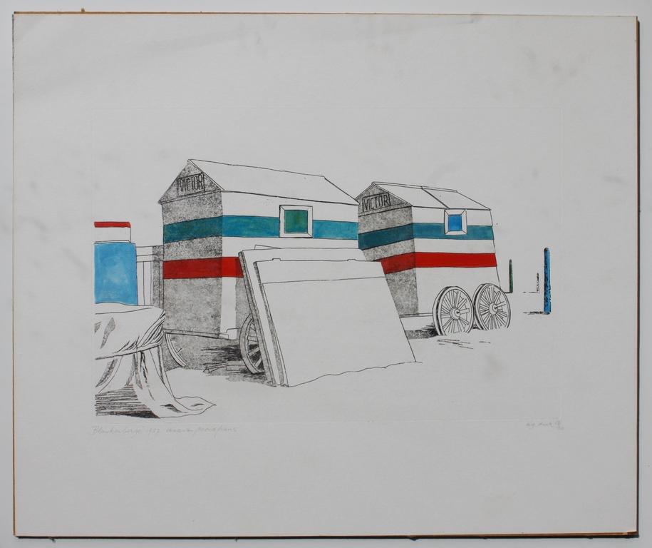 Erna van Mondfrans: kleurenlitho (eigen druk), Blankenberge kopen? Bied vanaf 45!