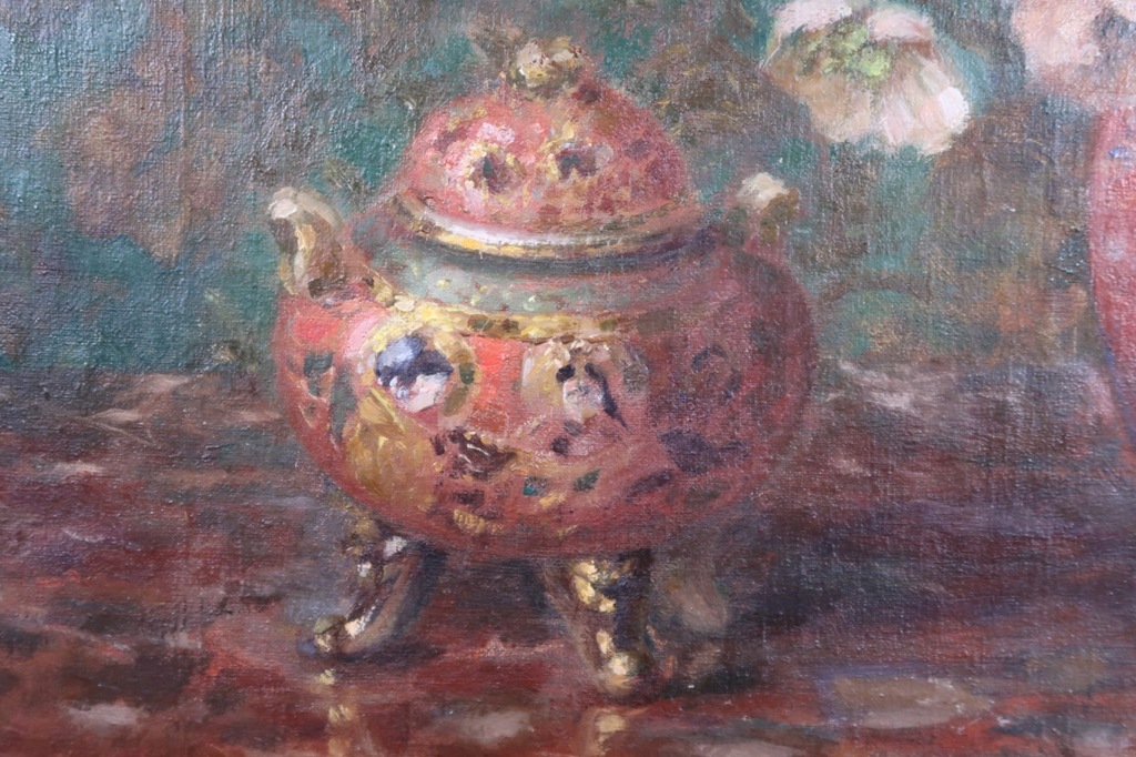 Paul Cremers: Olieverf op doek, Bloemstilleven II - Ingelijst kopen? Bied vanaf 100!