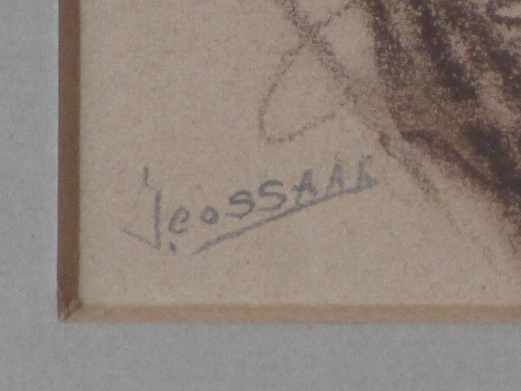 Jan Cossaar, Zittende vrouw, Tekening kopen? Bied vanaf 1!