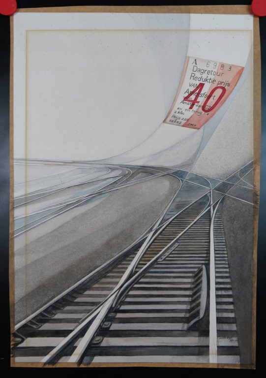 Jos van de Pol: Aquarel, Vliegend spoorkaartje kopen? Bied vanaf 1!