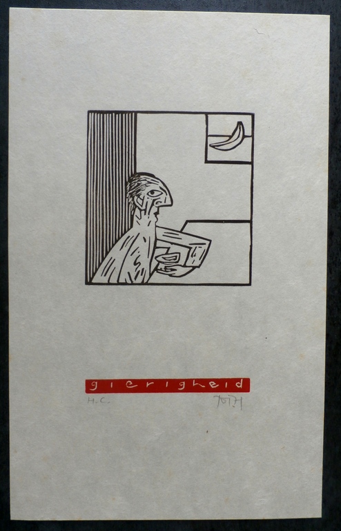 Tom Thijsse - 7 houtsneden: De zeven Hoofdzonden (2 naakt) - 1999 kopen? Bied vanaf 25!