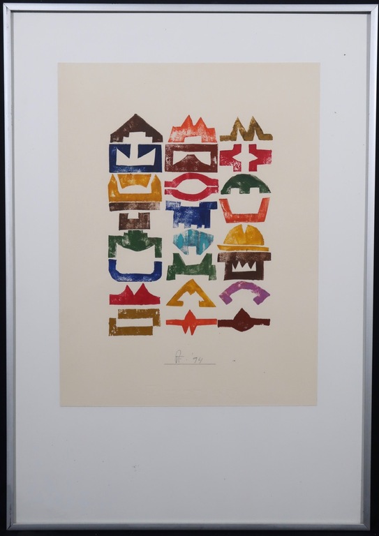 Piet Franzen: Hoogdruk op papier, Z.T. I - Ingelijst kopen? Bied vanaf 35!