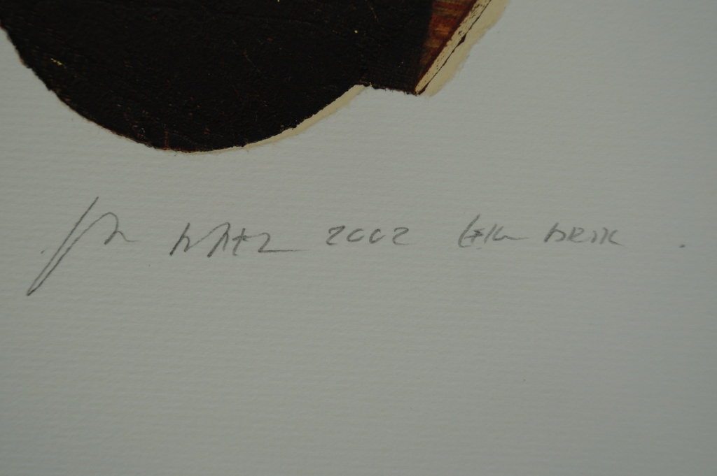 Jan Naezer - gesigneerde etscollage met bladgoud - 30 ex. kopen? Bied vanaf 15!