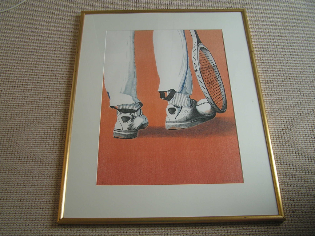 Ronald Sales - Ronals Sales (Amsterdam 1946): Zeefdruk, Oprapen van de bal 1989. kopen? Bied vanaf 1!