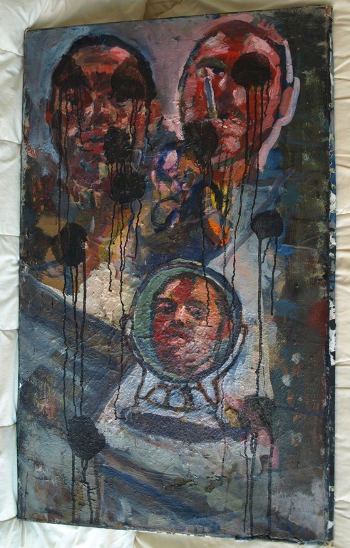 Peter Klashorst : Olieverf op doek – Olympics - gesigneerd - 1984- 100 x 60 cm kopen? Bied vanaf 1!