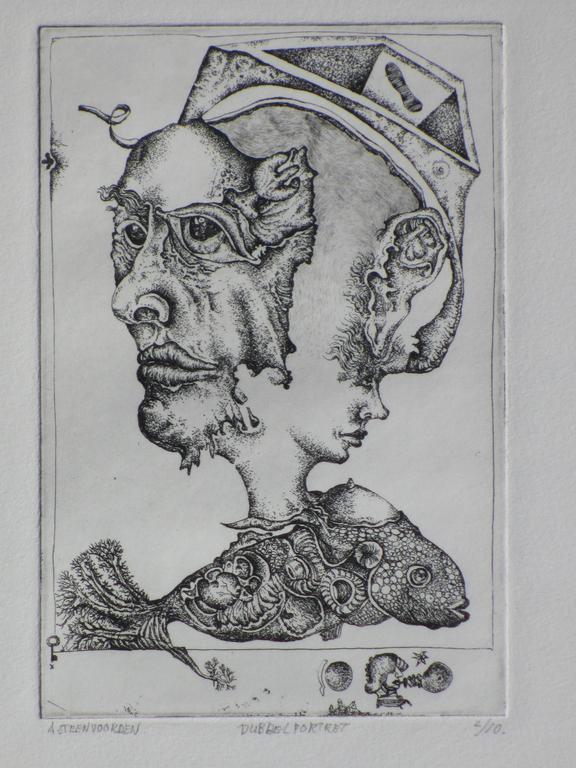 Ab Steenvoorden, Dubbelportret, Ets kopen? Bied vanaf 35!