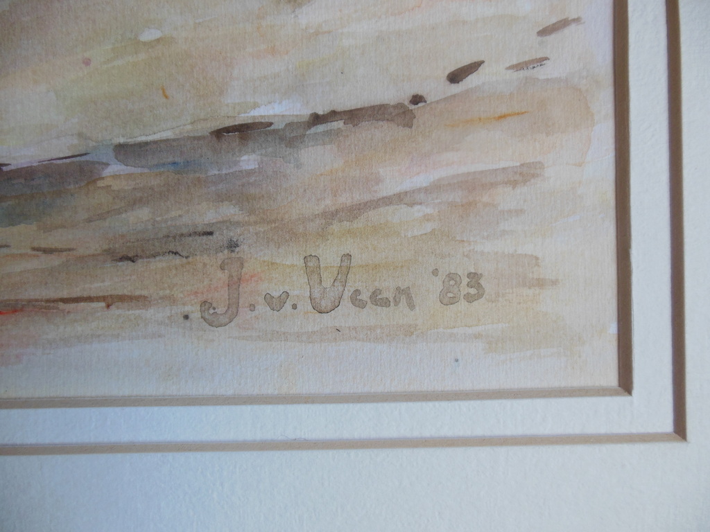 Jaap van Veen: Aquarel, Duingezicht kopen? Bied vanaf 25!