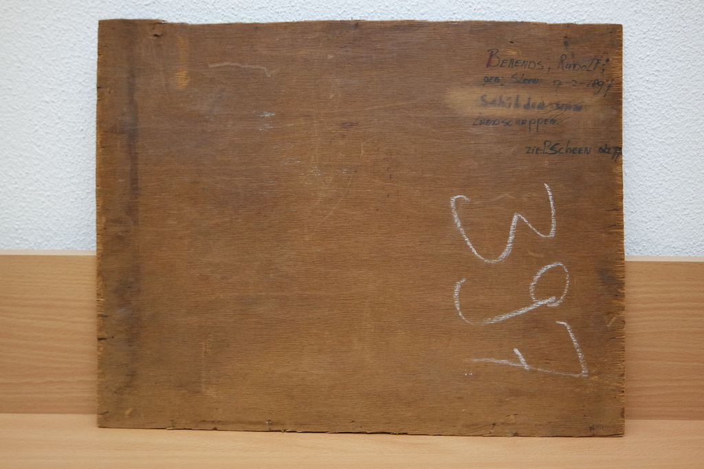 Rudolf BERENDS (Sleen 1897 - 1977 Vlagtwedde) - maroufle - bomen in landschap kopen? Bied vanaf 70!