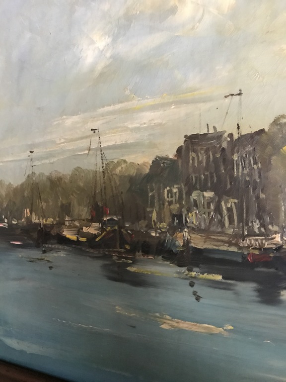 Jan Kelderman ( 1914 - 1990 ) - Olieverf op doek - Stadsgezicht Amsterdam kopen? Bied vanaf 90!
