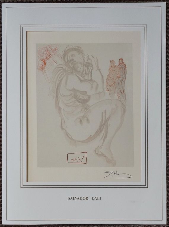 Salvador Dali - La Divina Comedia - handgetekende houtsnede kopen? Bied vanaf 150!