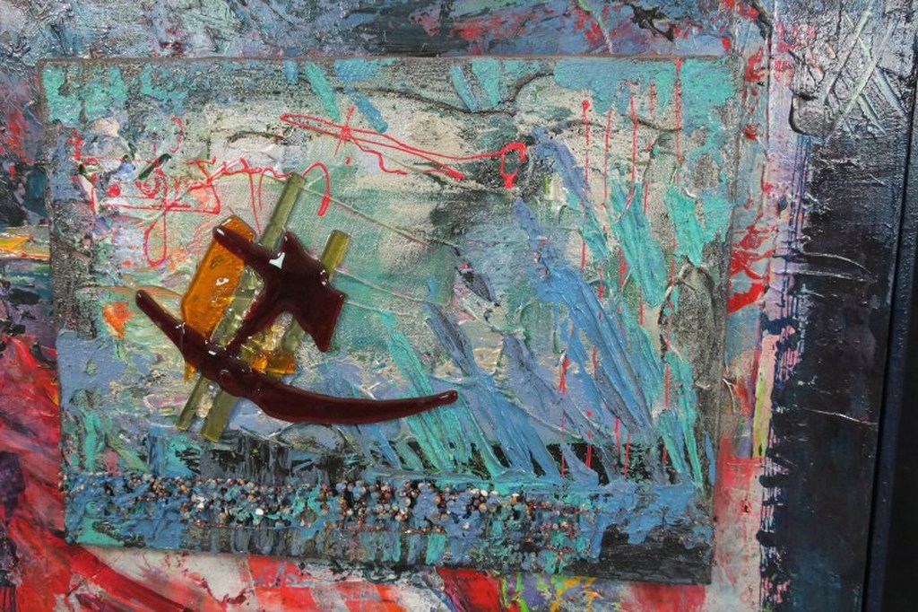 Franca Muller Jabusch: Olieverf op 2 doeken, Blue Song - Ingelijst kopen? Bied vanaf 100!