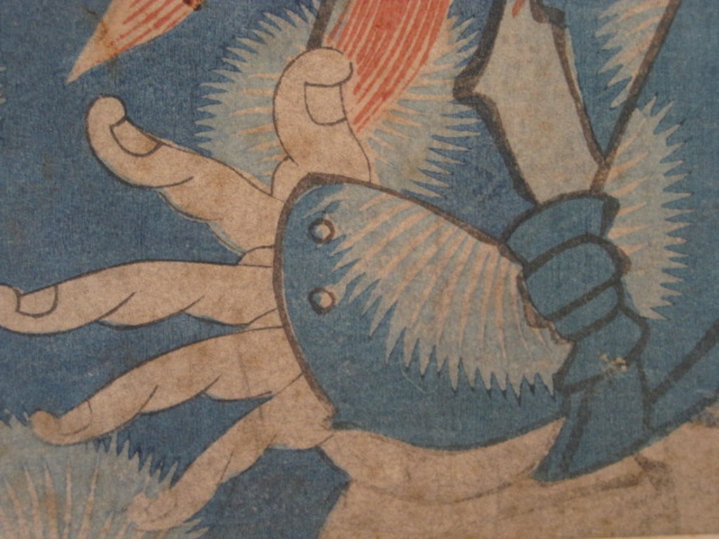 Meester Utagawa Kuniyoshi (1797-1861) Japan TOPhoutsnede "Ichikawa Danjuro VII" kopen? Bied vanaf 1!