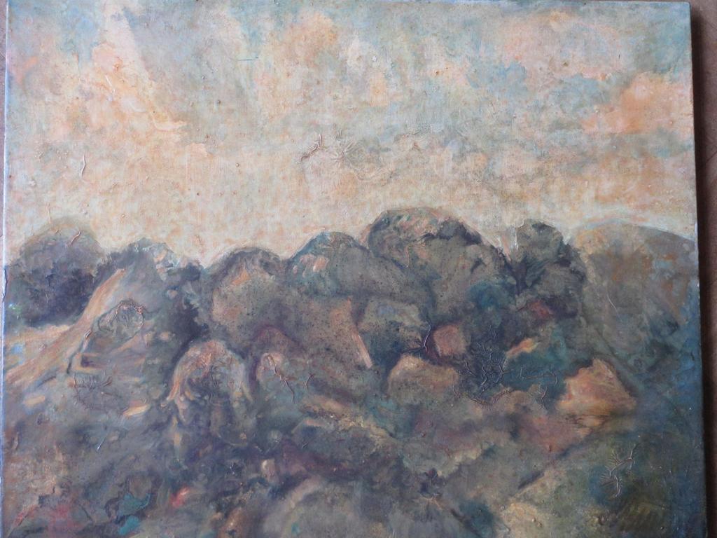 Hugo Metsers, Grillig landschap, Olieverf op board verkocht voor € 90!