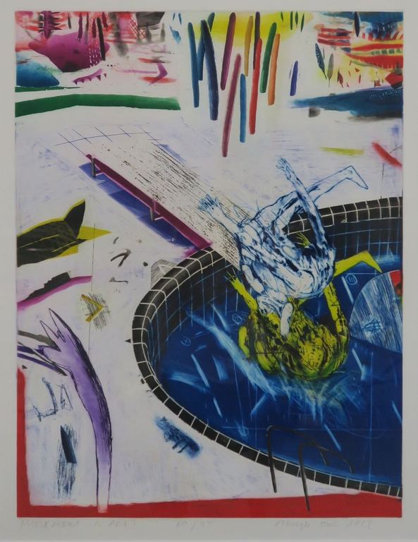 Henryk Ozog: Ets, Movement in art I - Ingelijst kopen? Bied vanaf 40!