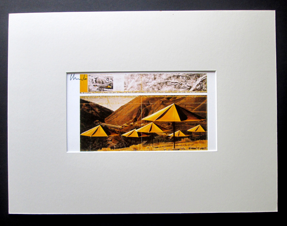 Christo - The Umbrellas- handgesigneerd - XXL artcard kopen? Bied vanaf 59!