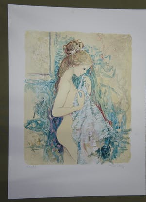 Bernard Charoy - Bernard Charoy (1931) - Vrouw met kledingstuk kopen? Bied vanaf 25!