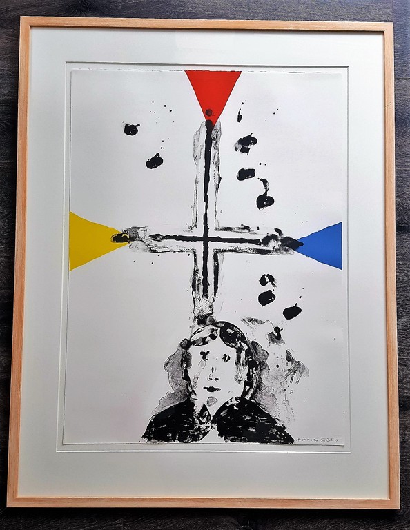 Jef Diederen: kleurenlitho, Mooi Hoofd verkocht voor € 41!