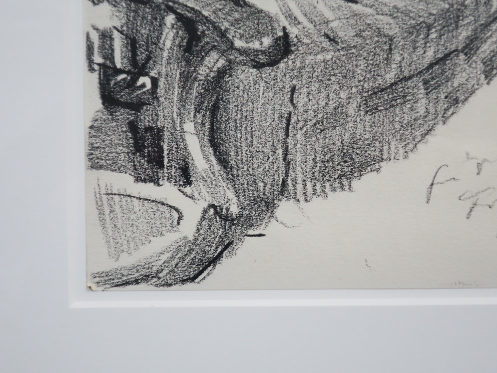 Wolfgang Schmitz: Houtskool op papier, Zonder titel - Ingelijst kopen? Bied vanaf 35!