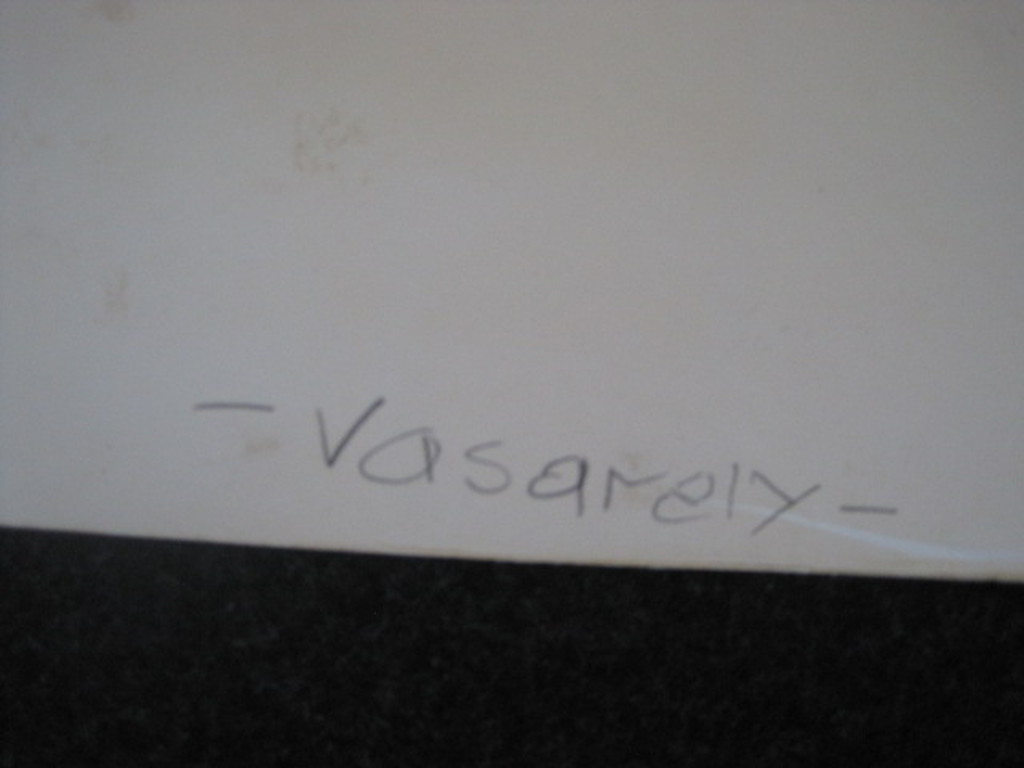 GROTE Victor Vasarely OpticalArt Zeefdruk 1979 kopen? Bied vanaf 1!