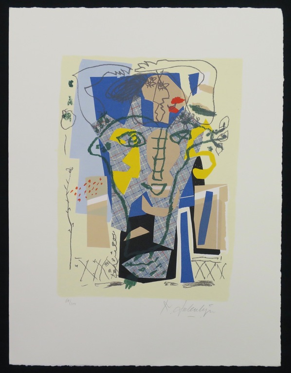 Kees Salentijn: Zeefdruk, Zonder titel verkocht voor € 40!