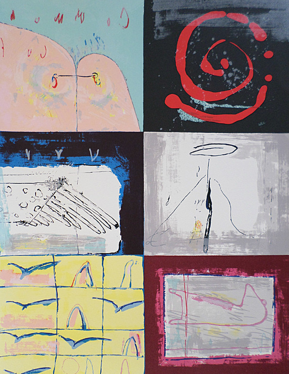 Peter Langenberg - Zonder titel, zeefdruk verkocht voor € 35!