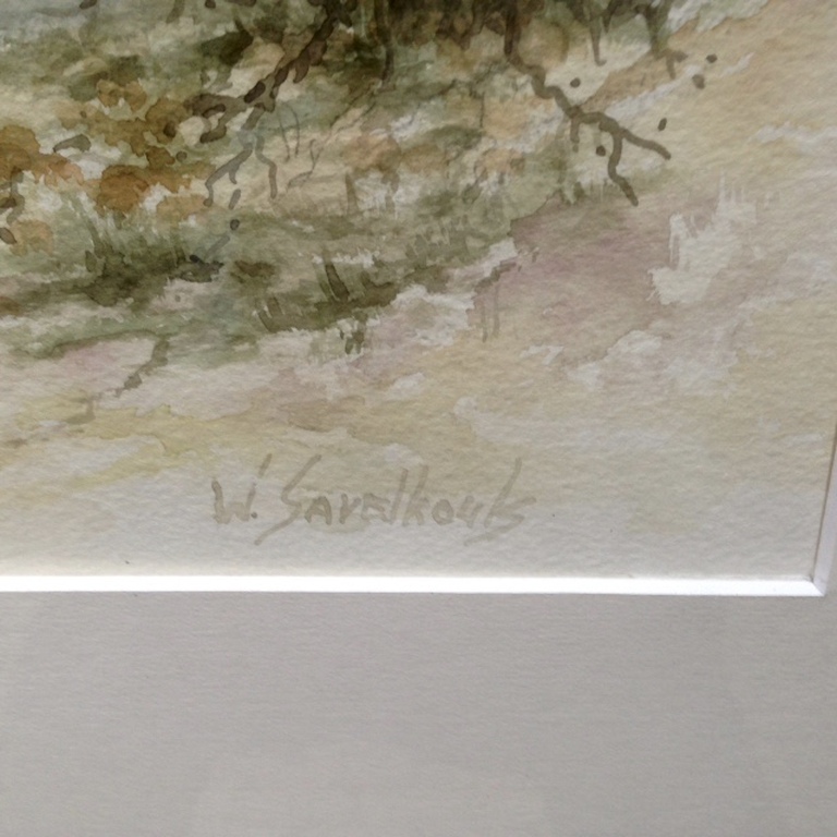2 Aquarellen WIM SAVELKOULS 1941 - 62 X 62 cm gesigneerd. kopen? Bied vanaf 25!