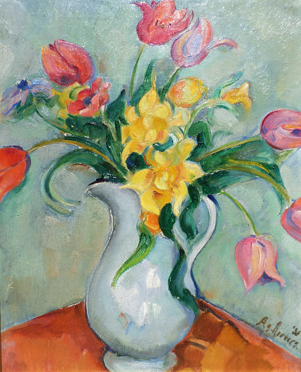 A. Roovers - Bloemstilleven, maroufle (mooi ingelijst) kopen? Bied vanaf 1!