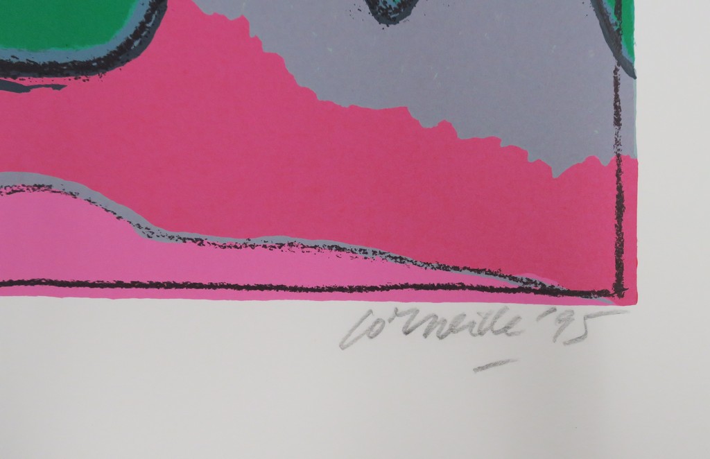 Corneille: Zeefdruk, Femme a l'arc-en-ciel kopen? Bied vanaf 120!