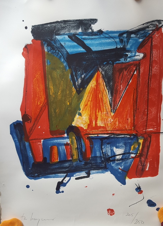 Theo Kuijpers gesigneerde lithografie verkocht voor € 40!