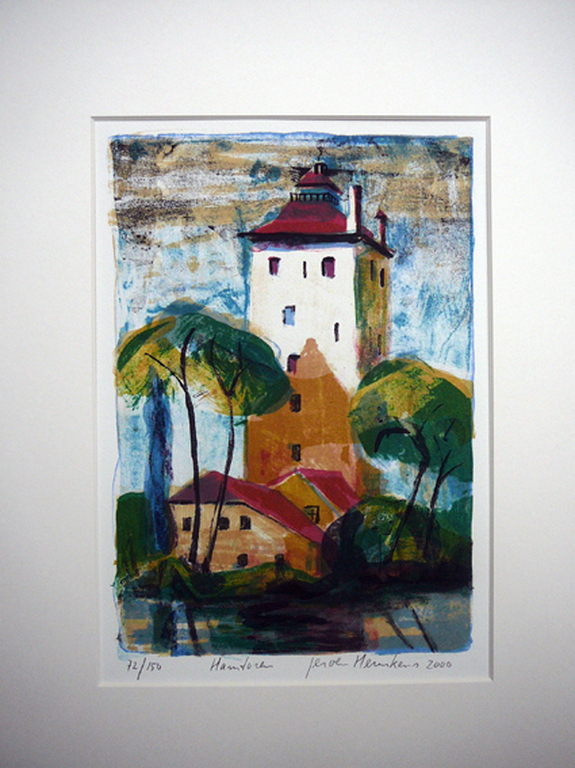 Jeroen Hermkens: Hamtoren Vleuten -lithografie 2000- kopen? Bied vanaf 40!