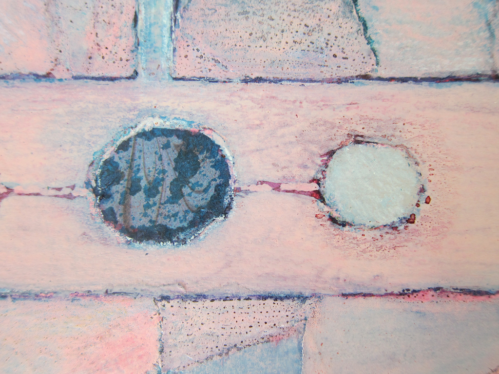 Maja Tent # CIRKEL IN VIERKANT# diverse technieken op karton, gesigneerd, 1991 kopen? Bied vanaf 40!