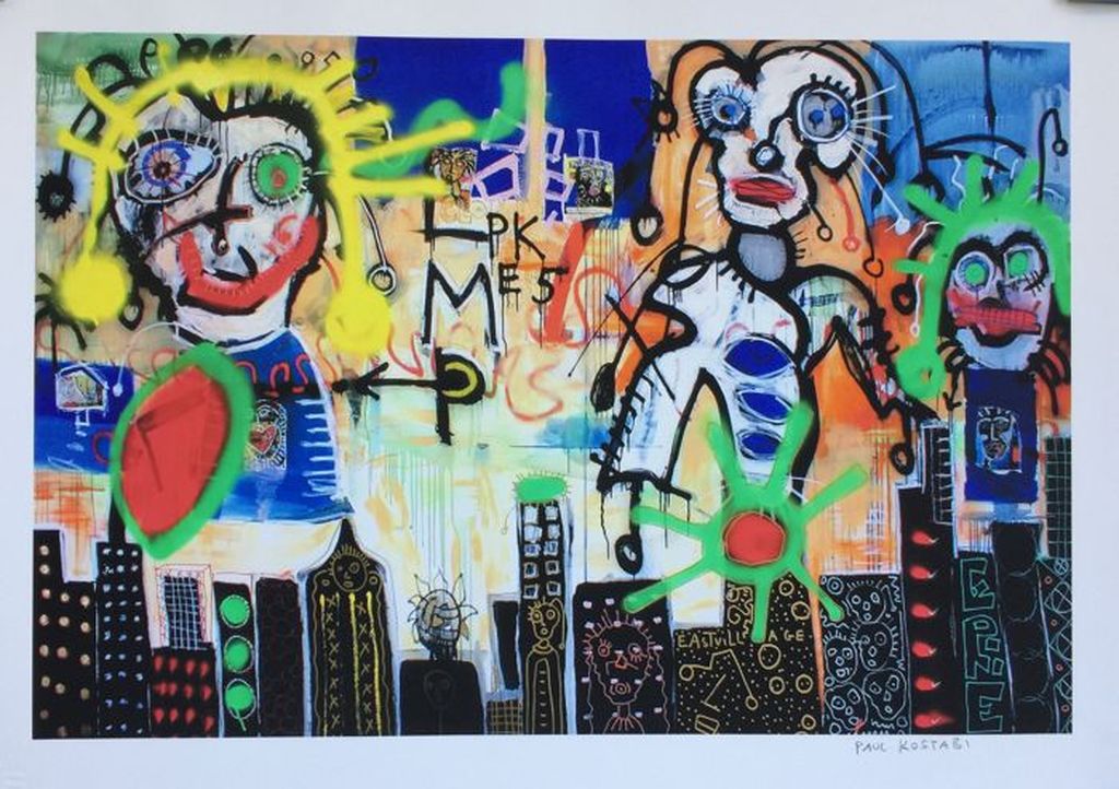 Paul Indrek Kostabi - Originele Kleurenzeefdruk kopen? Bied vanaf 1!