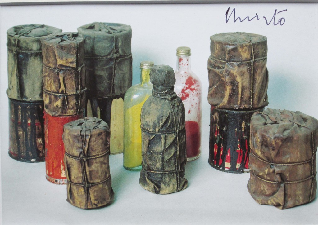 Christo - Wrapped Cans and Bottles 1958-1960 - handgesigneerd verkocht voor € 45!