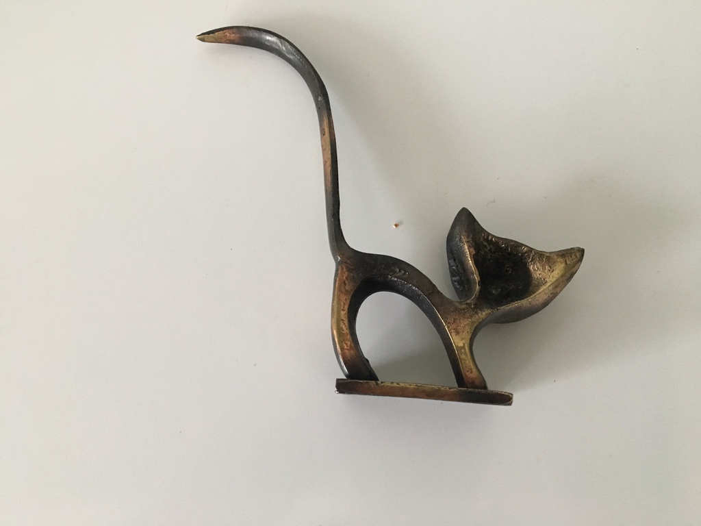 Walter Bosse voor Baller - Vintage bronzen kat als ringhouder kopen? Bied vanaf 23!