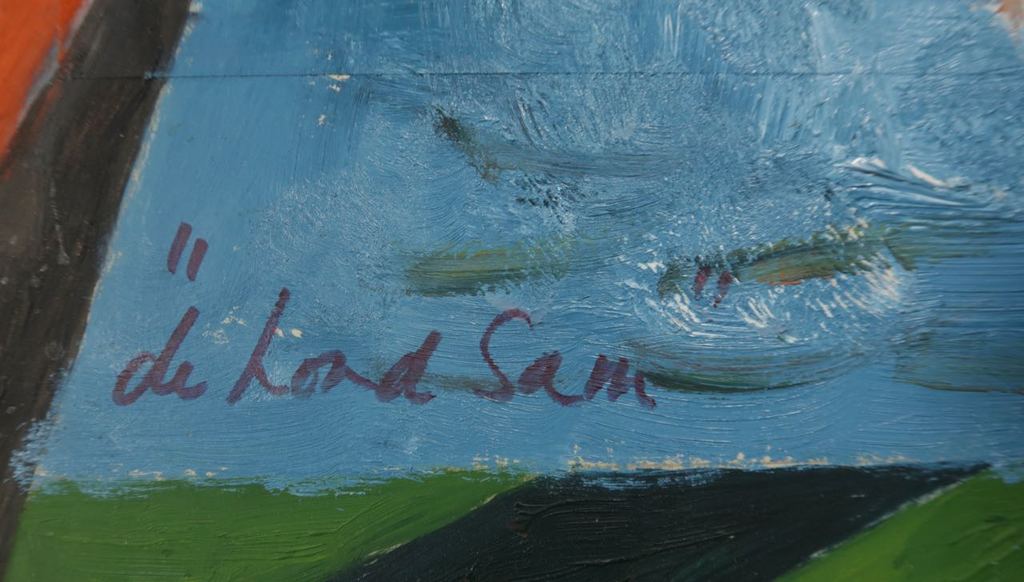 Lot met 4x olieverf en collage van Meertje Kaal kopen? Bied vanaf 1!