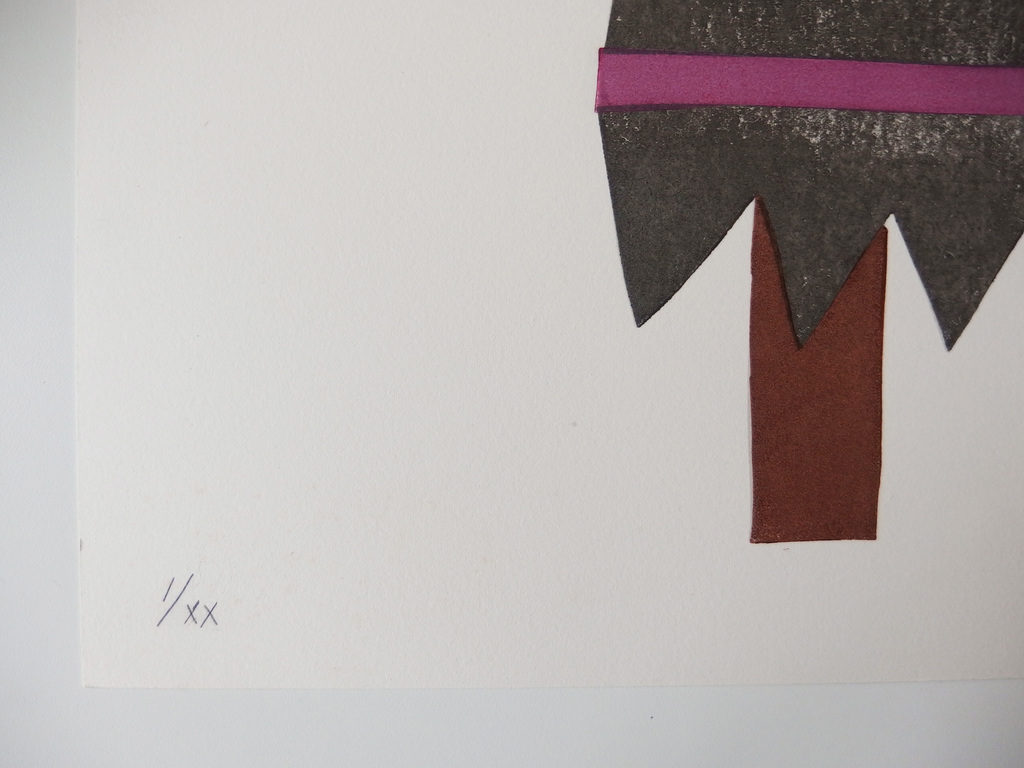 Klaas Gubbels: Zeefdruk, Kan op tafel,  kopen? Bied vanaf 290!