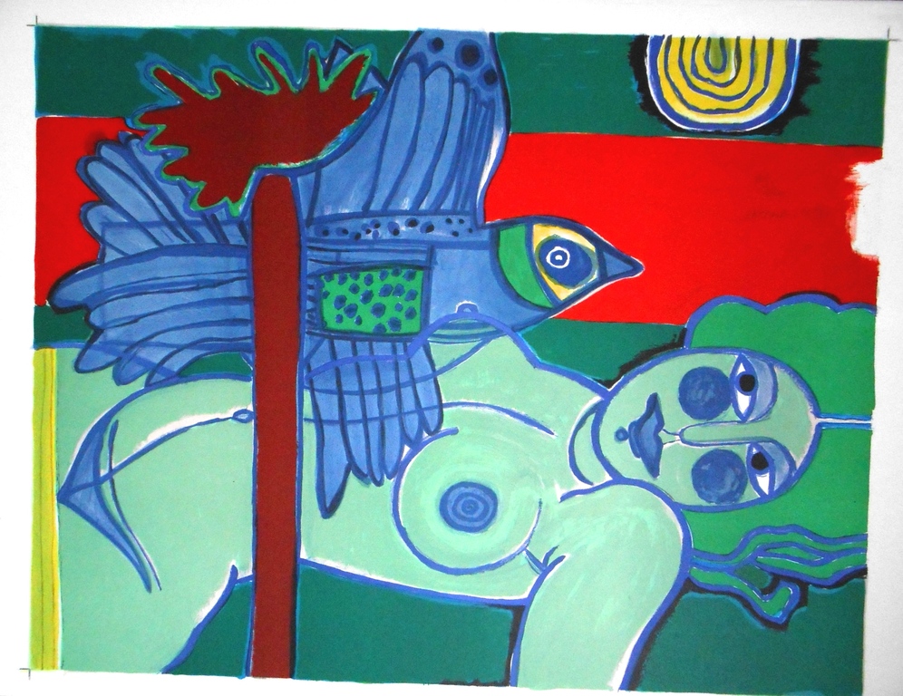 Corneille , Overture sur L'Ete - gesigneerde lithografie - oplage 200 ex. - 1981 verkocht voor € 195!