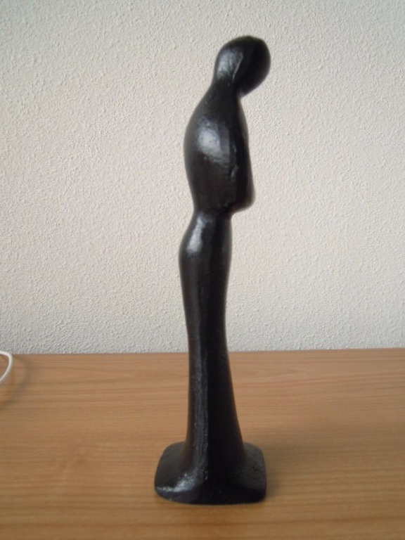 Beeld Moeder met kind - Zwaar massief - 1285 gram -23cm hoog   kopen? Bied vanaf 20!