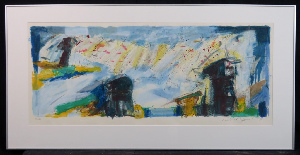 Richard Smeets: Zeefdruk, Zonder titel II - Ingelijst (Groot) verkocht voor € 40!