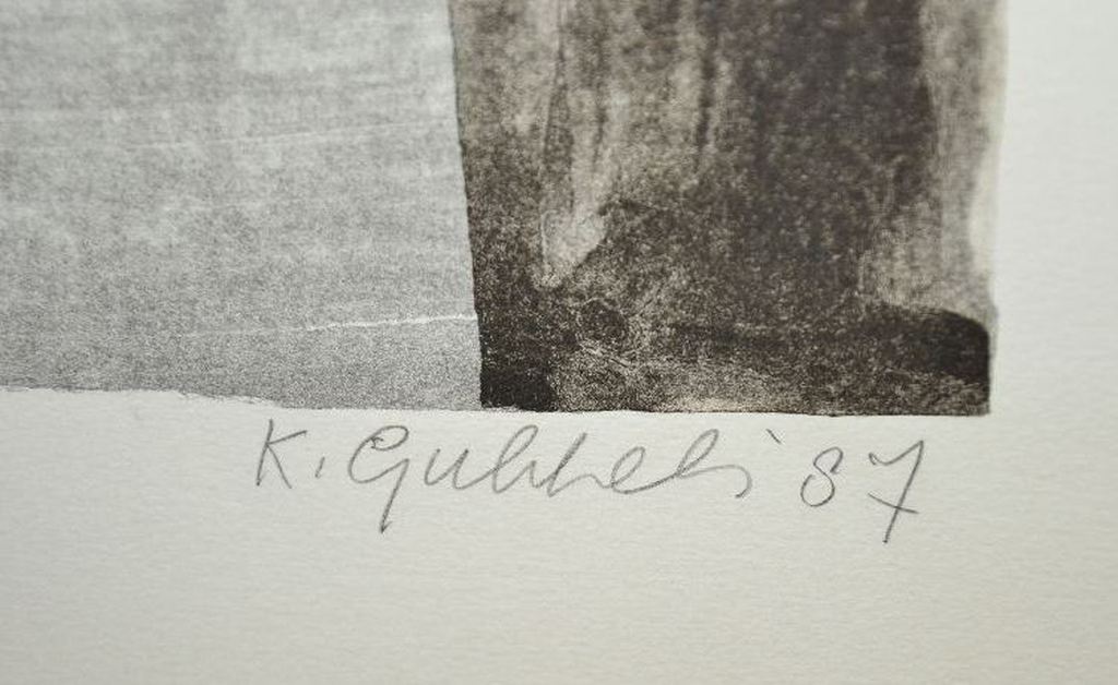 Klaas Gubbels: Theepot en Fruitschaal litho, 1987 kopen? Bied vanaf 100!