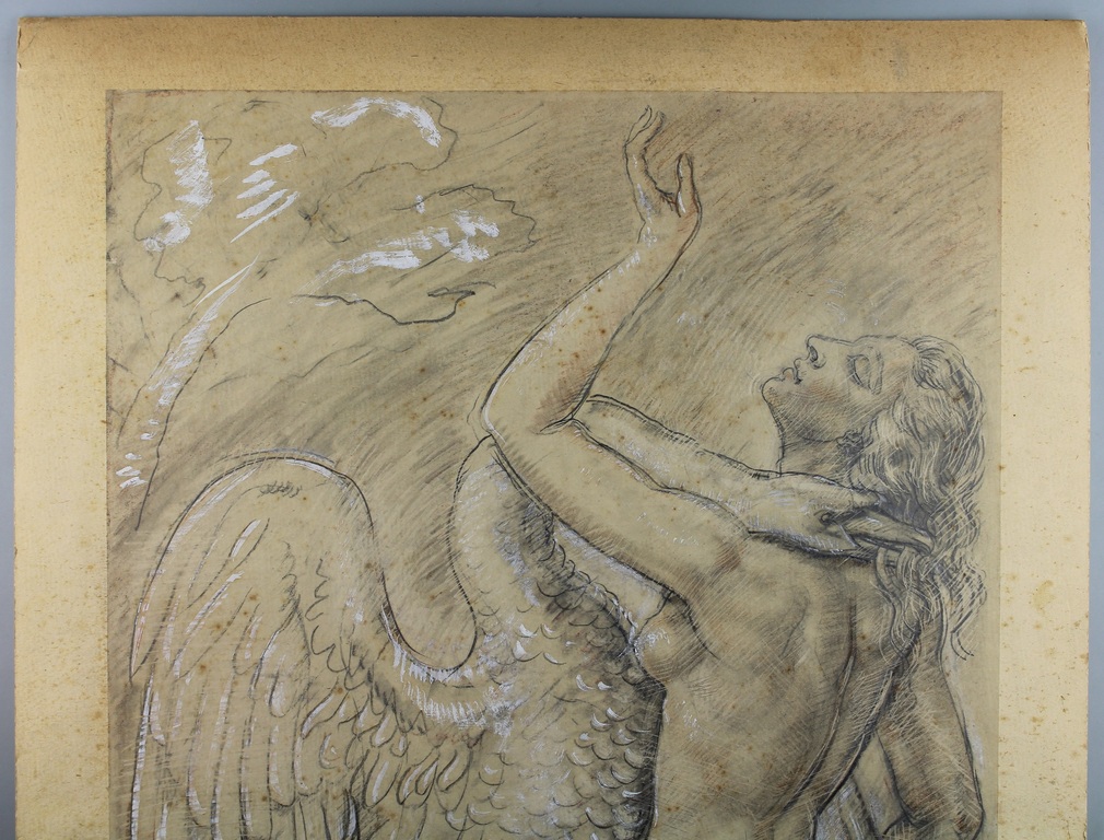 Emil Julies Epple: Tekening, Leda en de zwaan I kopen? Bied vanaf 395!