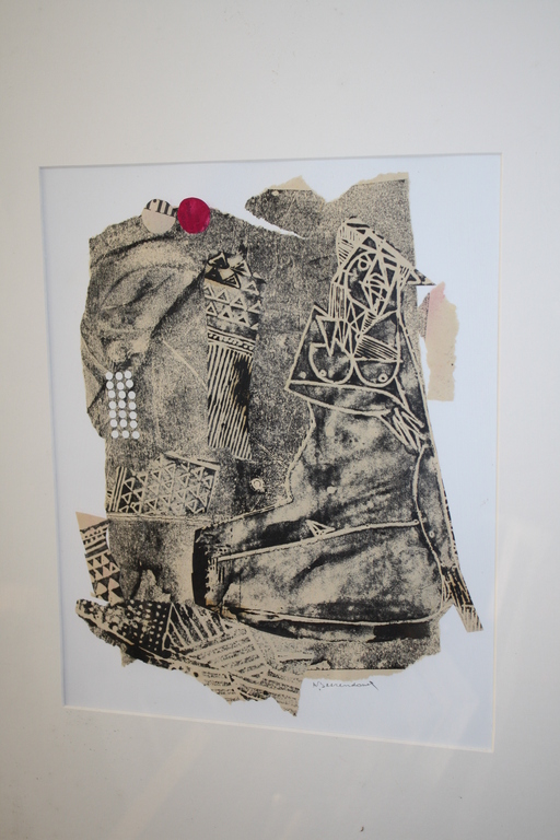 Theo Beerendonk  - COLLAGE ABSTRACT NAAKTEN  - ZELDZAAM WERK verkocht voor € 99!