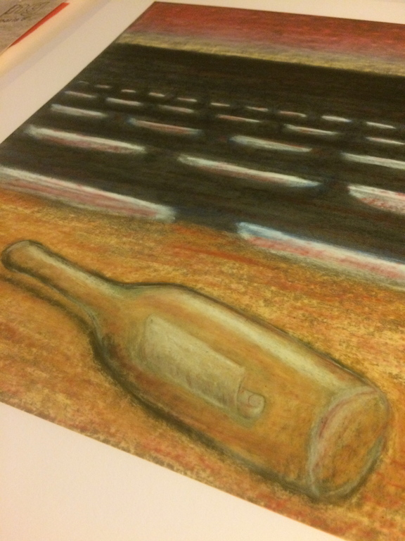 Jiri Dokoupil - Flessenpost - Giclee - ondertekend - 2016 kopen? Bied vanaf 1!