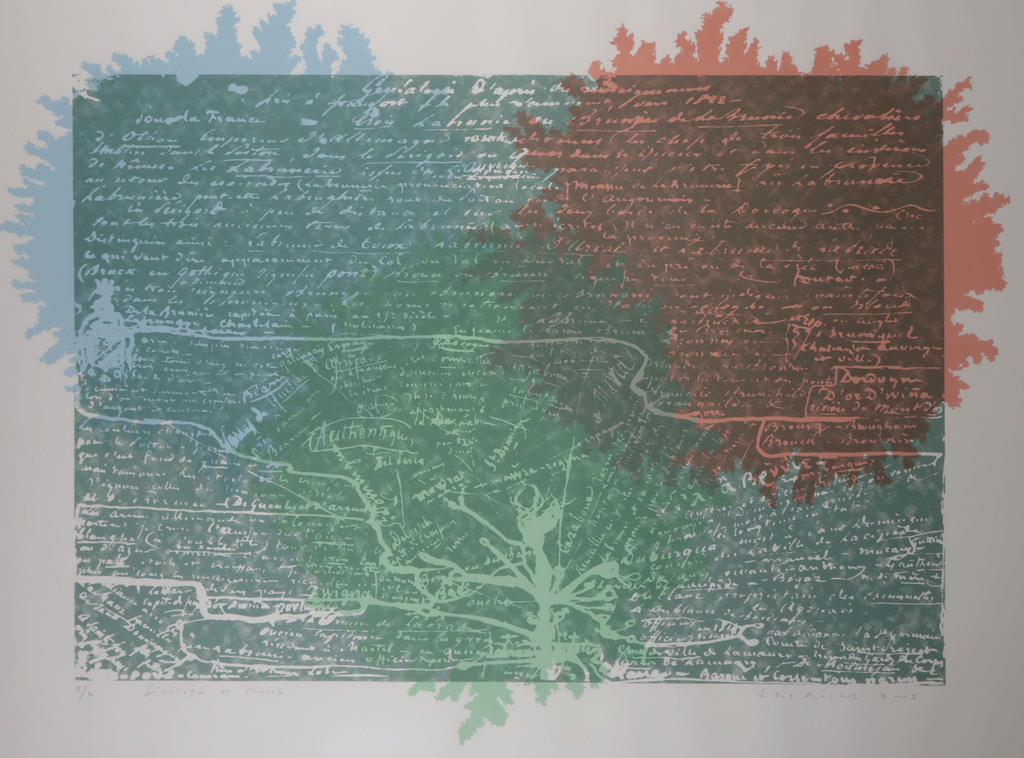 Titus Nolte: Zeefdruk, Genealogie de Nerval - Ingelijst (Zeer Groot) kopen? Bied vanaf 50!