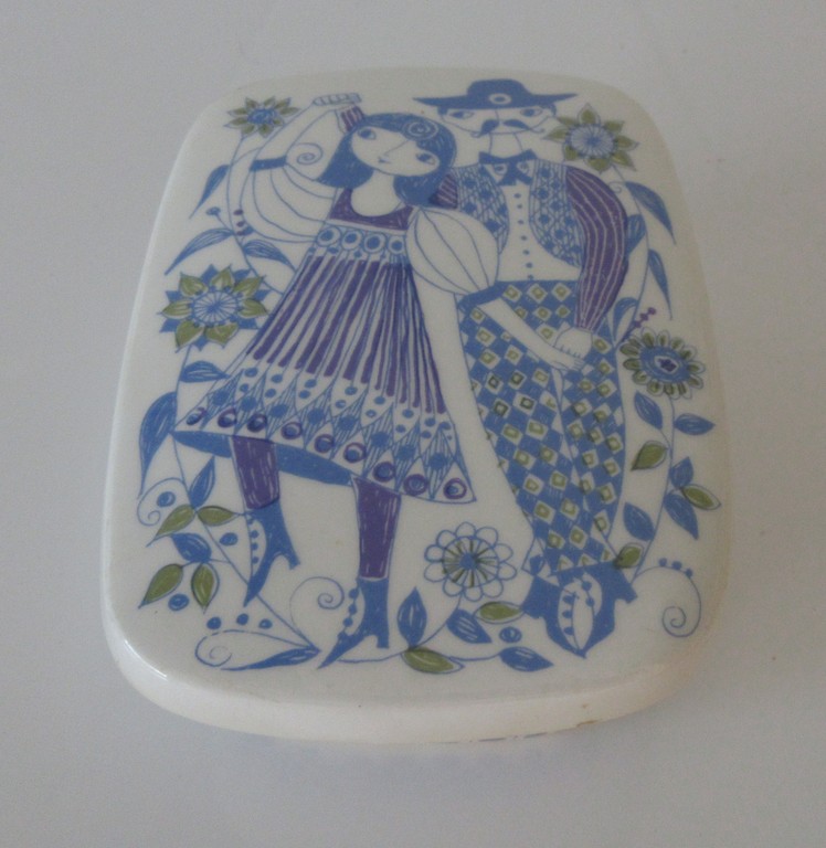 Ongespecificeerd - Figgjo Flint Turi Design - Botervloot met deksel decor Lotte kopen? Bied vanaf 1!