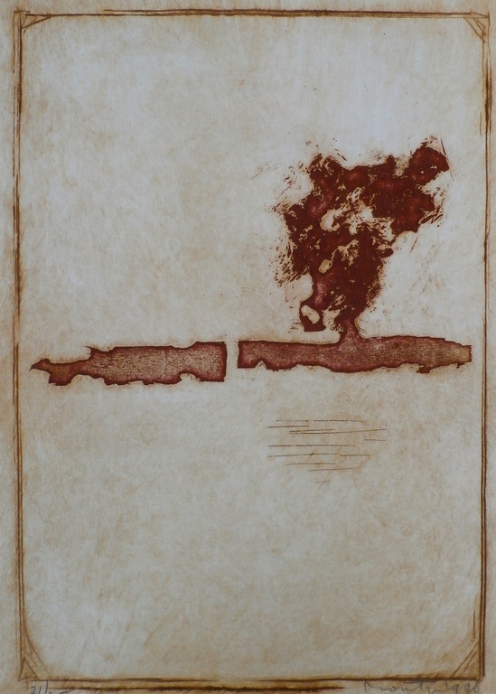 Jan Montyn - ets: Landscape Cambodia - 1996 kopen? Bied vanaf 100!