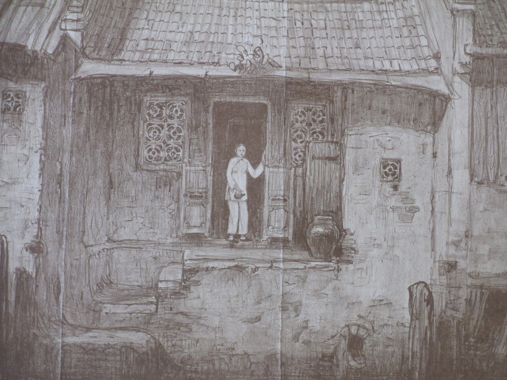 Wijnand O.J.Nieuwenkamp, Chineesch Buurtje Batavia, Litho kopen? Bied vanaf 1!